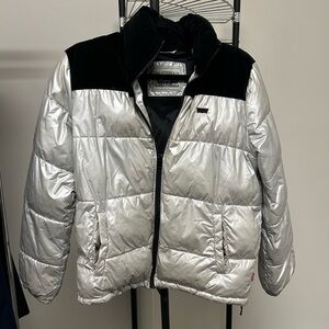 Silver and Black Kids Jacket